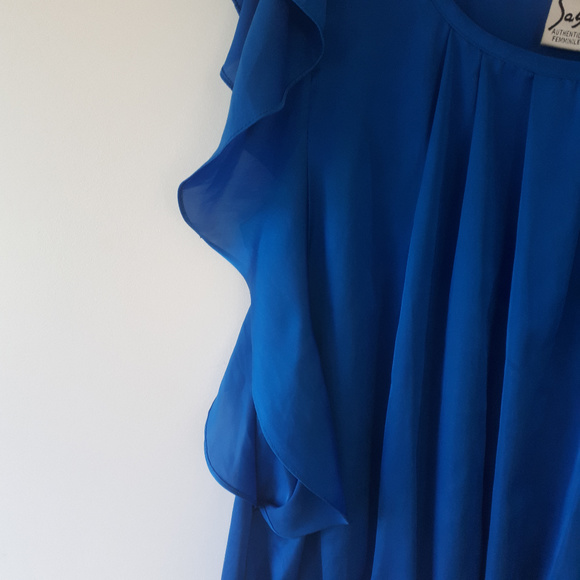 Sash Flutter Sleeve Blouse Sz S - Picture 4 of 6